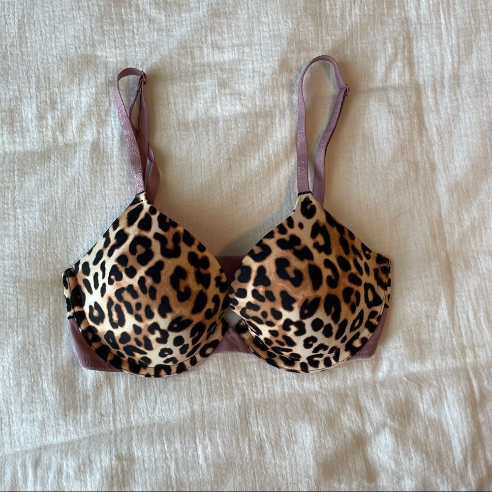 PINK leopard bra